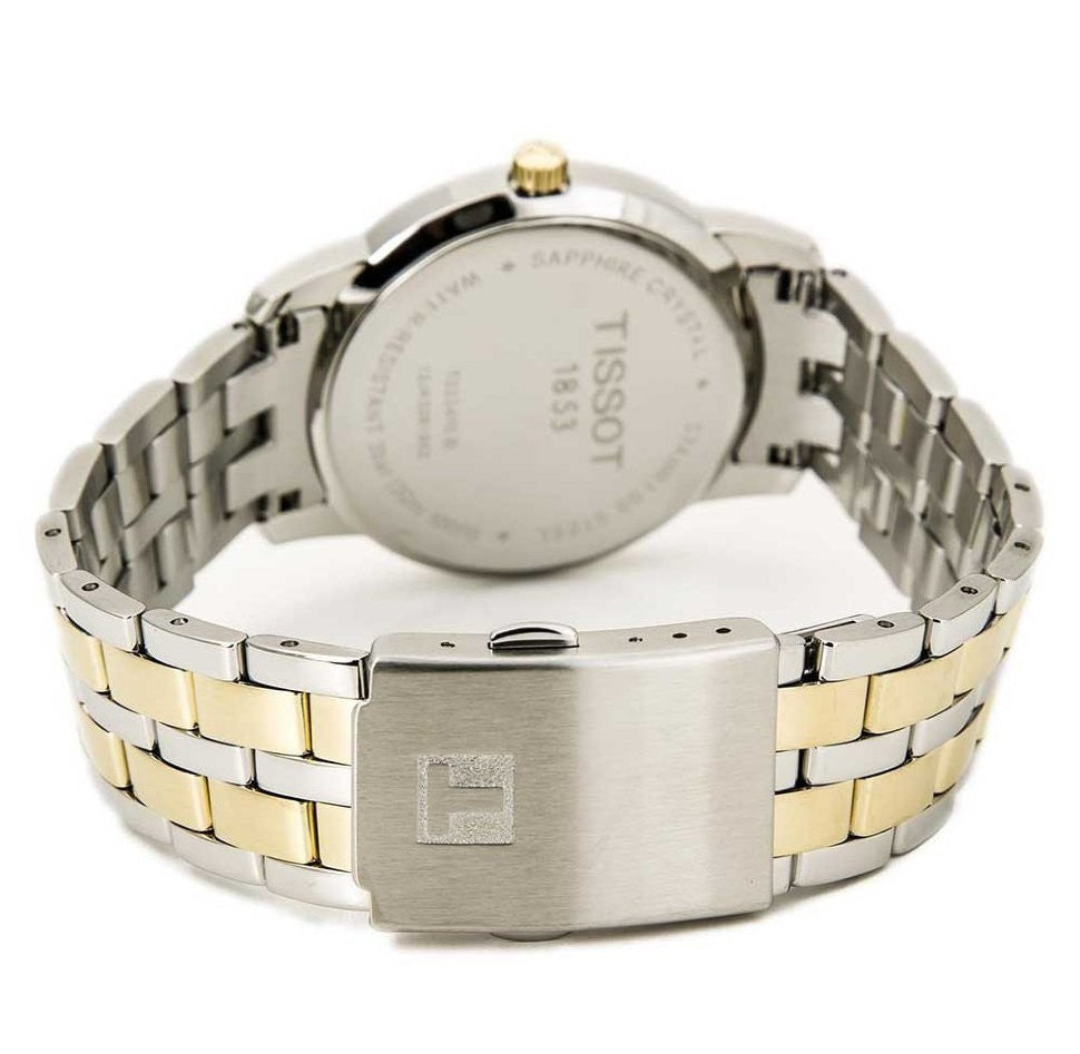 Tissot T Classic Dream Black Dial Two Tone Steel Strap Watch for Men - T033.410.22.053.01