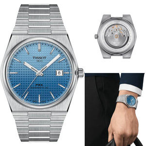 Tissot PRX Powermatic 80 Gradient Blue Dial Silver Steel Strap Watch for Men - T137.407.11.351.01
