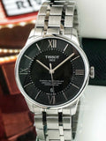 Tissot T Classic Chemin Des Tourelles Chronometer Black Dial Silver Steel Strap Watch For Men - T099.408.11.058.00