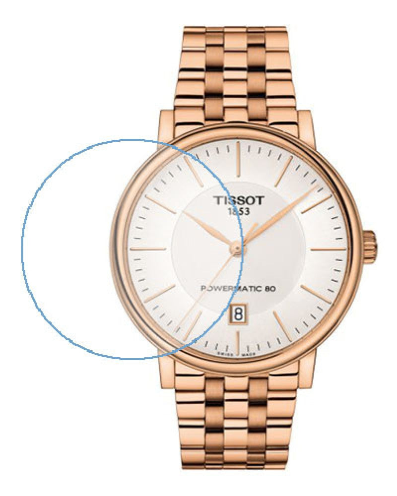 Tissot T Classic Carson Premium Automatic White Dial Rose Gold Steel Strap Watch for Men - T122.407.33.031.00