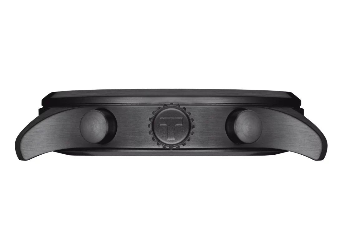 Tissot Chrono XL Vintage Black Dial Black Leather Strap Watch For Men - T116.617.36.052.00