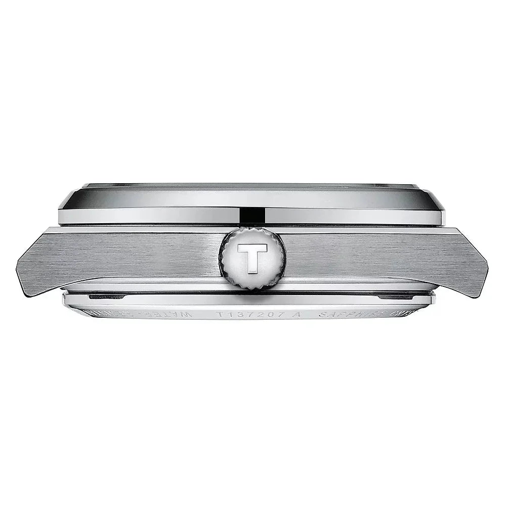 Tissot PRX Powermatic 80 Black Dial Silver Steel Strap Watch for Men - T137.207.11.051.00