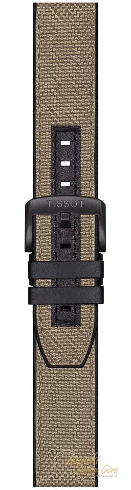 Tissot Supersport Chrono Black Dial Beige Nylon Strap Watch For Men - T125.617.37.051.01