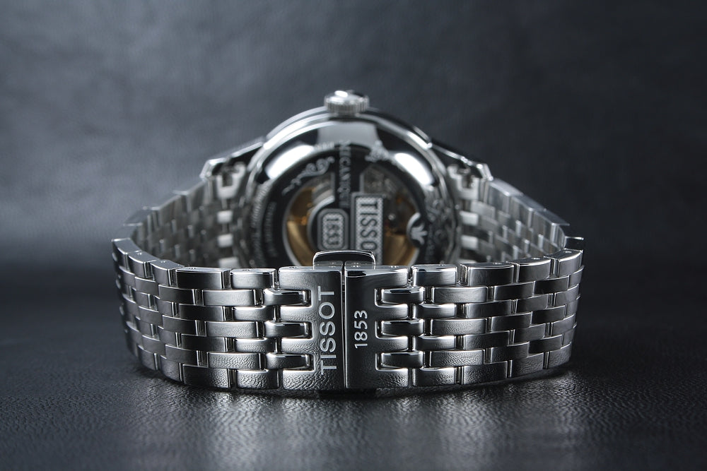 Tissot Le Locle Double Happiness Automatic Silver Dial Silver Steel Strap Watch For Men - T41.1.833.50