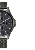 Tommy Hilfiger Shawn Chronograph Quartz Grey Dial Grey Mesh Bracelet Watch for Men - 1791613