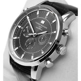 Tommy Hilfiger Harrison Chronograph Black Dial Black Leather Strap Watch for Men - 1790875