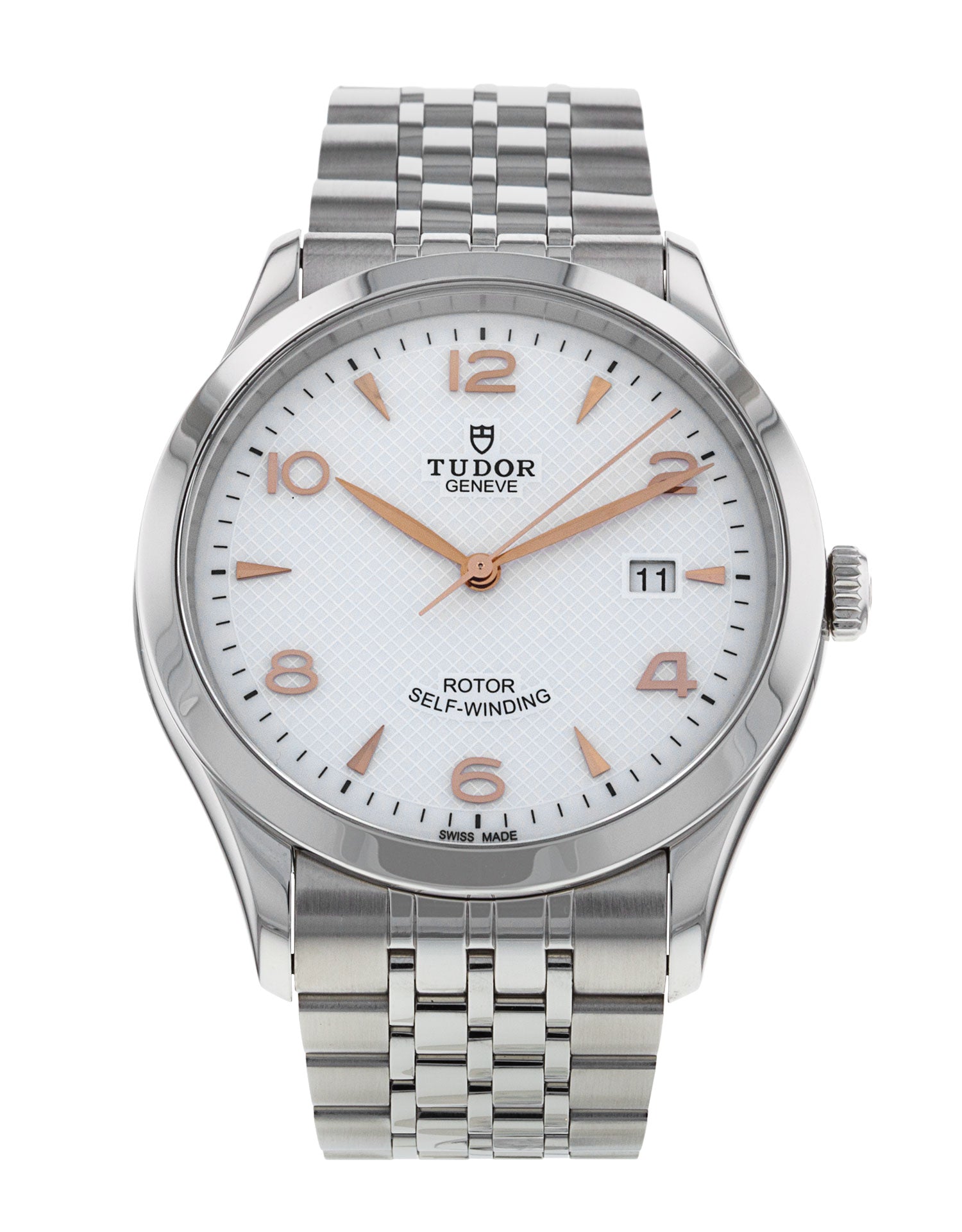 Tudor 1926 Automatic Silver Dial Silver Steel Strap Watch for Men - M91650-0001