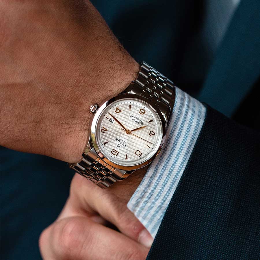 Tudor 1926 Automatic Silver Dial Two Tone Steel Strap Watch for Men - M91651-0001