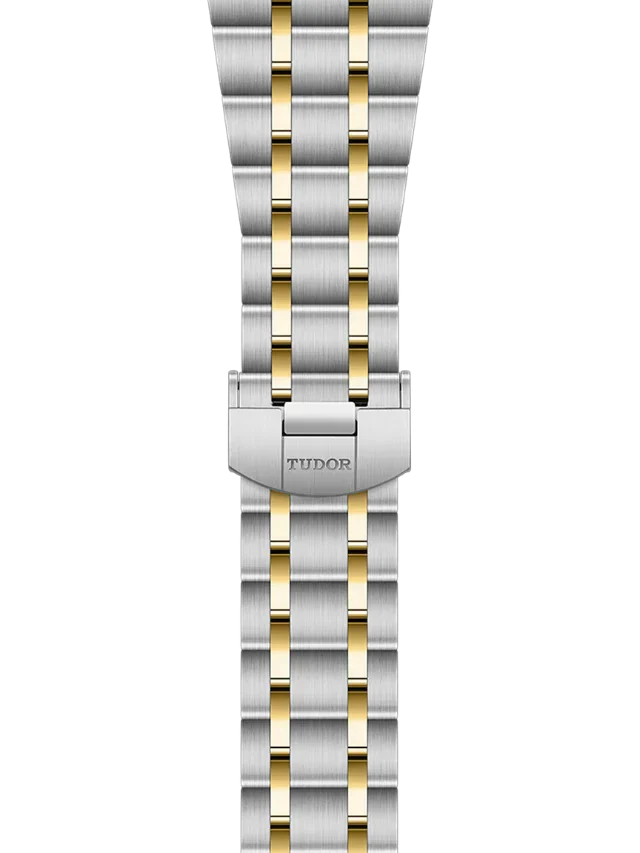 Tudor Royal Diamonds Automatic Grey Dial Two Tone Steel Strap Watch for Men - M28603-0002