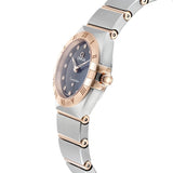 Omega Constellation Quartz Diamonds Blue Dial Two Tone Steel Strap Watch for Women - 131.20.25.60.53.002