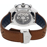 Tag Heuer Carrera Automatic Chronograph Blue Dial Brown Leather Strap Watch for Men - CBN2A1A.FC6537