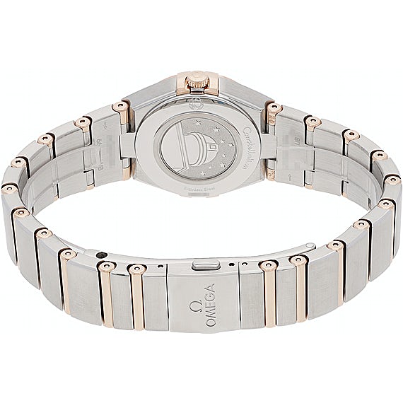Omega Constellation Quartz Diamonds Blue Dial Two Tone Steel Strap Watch for Women - 131.20.25.60.53.002