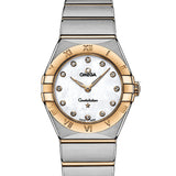 Omega Constellation Manhattan Mother of Pearl Dial Two Tone Steel Strap Watch for Women - 131.20.28.60.55.002