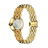 Versace V Flare Diamonds Silver Dial Gold Steel Strap Watch for Women - VEBN00918