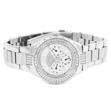 Guess Viva Quartz Silver Dial Silver Steel Strap Watch For Women - W0111l1