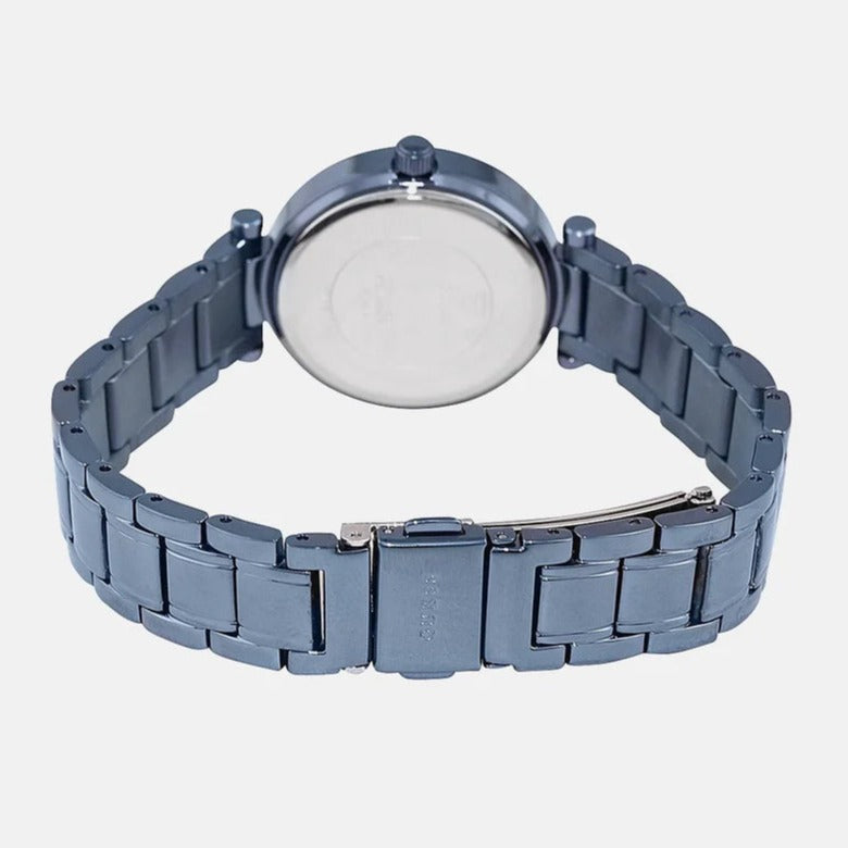 Guess Park Ave Analog Quartz Blue Dial Blue Steel Strap Watch For Women - W0767L4