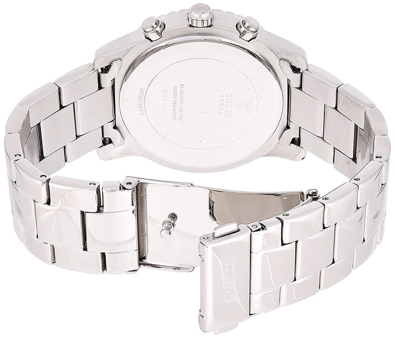 Guess Confetti Diamonds Silver Dial Silver Steel Strap Watch for Women - W0774L7