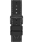 Guess Odyssey Quartz Black Dial Black Silicone Strap Watch For Men - W1108G3