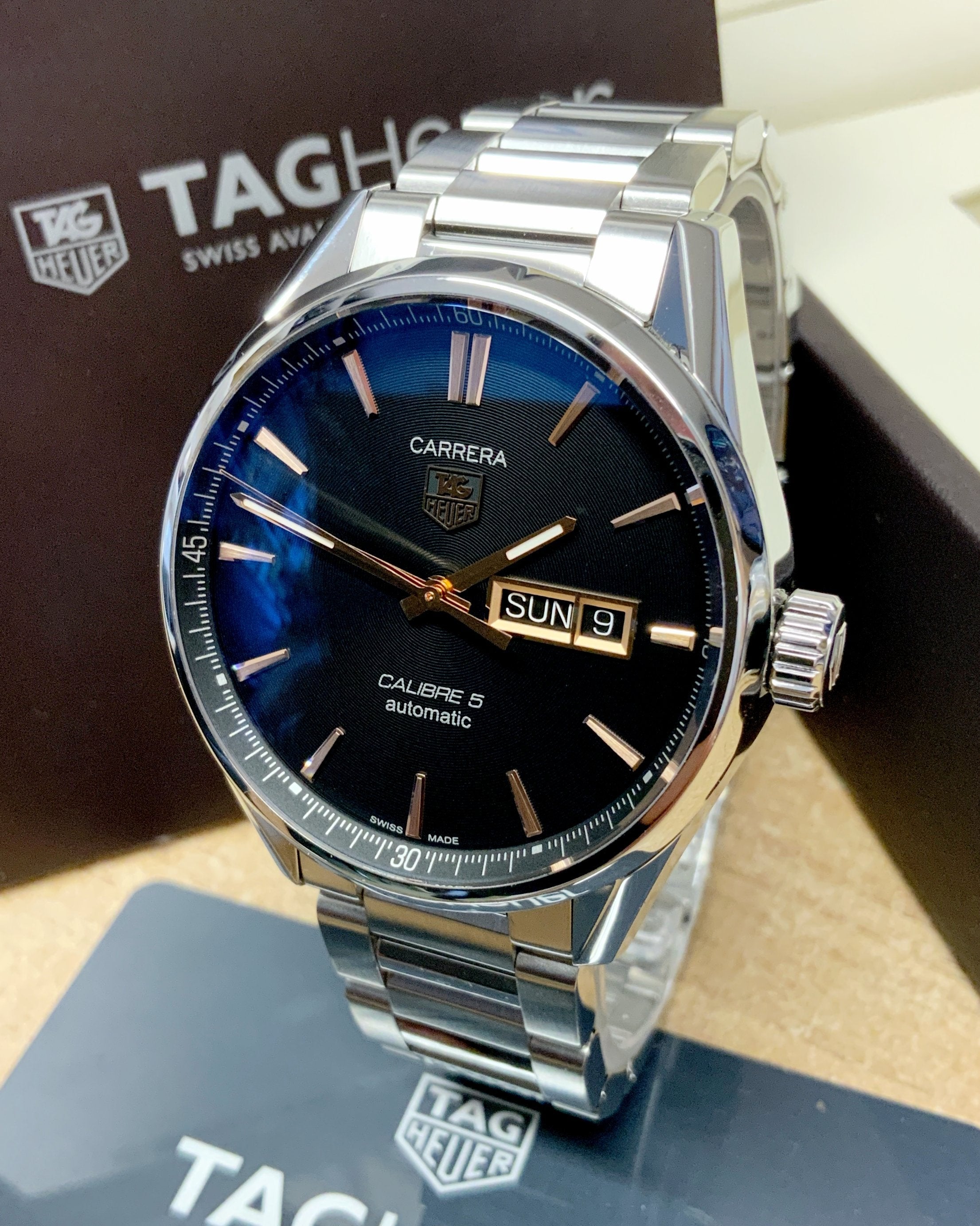 Tag Heuer Carrera Black Dial Watch for Men - WAR201C.BA0723