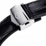 Tag Heuer Carrera Automatic 41mm Black Dial Black Leather Strap Watch for Men - WAR201A.FC6266
