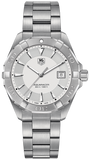 Tag Heuer Aquaracer Quartz White Dial Silver Steel Strap Watch for Men - WAY1111.BA0928