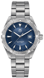 Tag Heuer Aquaracer Quartz Blue Dial Silver Steel Strap Watch for Men - WAY1112.BA0928