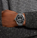 Tag Heuer Aquaracer Black Dial Silver Steel Strap Watch for Men - WAY111A.BA0928