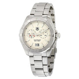 Tag Heuer Aquaracer Chronograph White Dial Silver Steel Strap Watch for Men - WAY111Y.BA0928