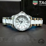 Tag Heuer Aquaracer Quartz White Dial Two Tone Steel Strap Watch Women - WAY131B.BA0914