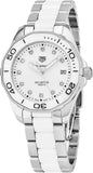 Tag Heuer Aquaracer Diamonds White Dial Two Tone Steel Strap Watch for Women - WAY131D.BA0914