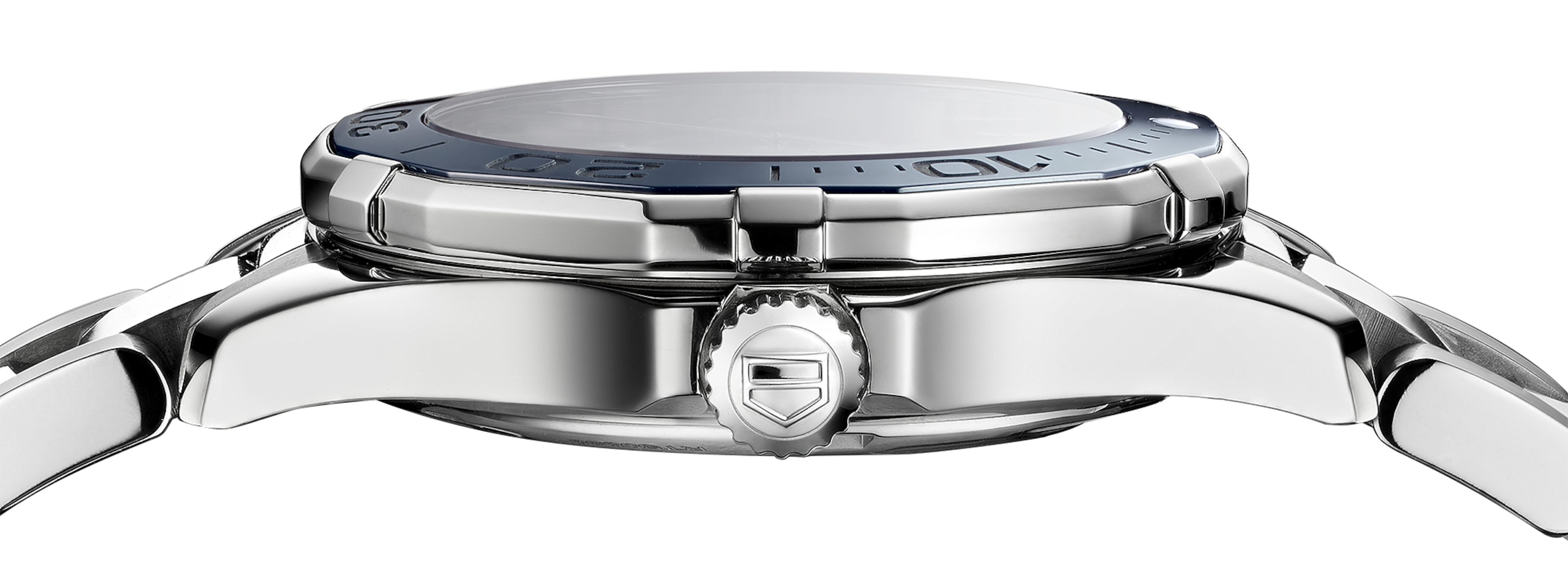 Tag Heuer Aquaracer Diamonds Blue Dial Silver Steel Strap Watch for Women - WAY131L.BA0748