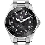 Tag Heuer Aquaracer Quartz Black Dial Silver Steel Strap Watch for Women - WAY131M.BA0748