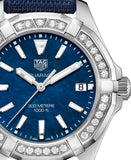 Tag Heuer Aquaracer Quartz Diamonds Blue Dial Blue Nylon Strap Watch for Women - WAY131N.FT6091