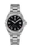 Tag Heuer Aquaracer Automatic Black Dial Silver Steel Strap Watch for Men - WAY2110.BA0928