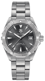 Tag Heuer Aquaracer Automatic Anthracite Grey Dial Silver Steel Strap Watch for Men - WAY2113.BA0928