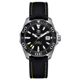 Tag Heuer Aquaracer Calibre 5 Automatic Black Dial Black Nylon Strap Watch for Men - WAY211A.FC6362