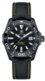 Tag Heuer Aquaracer Calibre 5 Automatic Black Dial Black Nylon Strap Watch for Men - WAY218A.FC6362