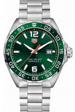 Tag Heuer Formula 1 Limited Edition Green Dial Silver Steel Strap Watch for Men - WAZ1017.BA0842