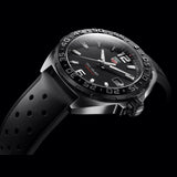 Tag Heuer Formula 1 Quartz 41mm Black Dial Black Rubber Strap Watch for Men - WAZ1110.FT8023