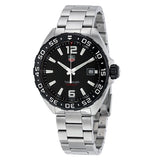 Tag Heuer Formula 1 Quartz Black Dial Silver Steel Strap Watch for Men - WAZ1110.BA0875
