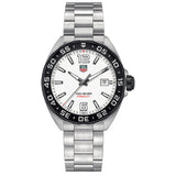 Tag Heuer Formula 1 White Dial Silver Steel Strap Watch for Men - WAZ1111.BA0875