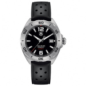 Tag Heuer Formula 1 Automatic Black Dial Black Rubber Strap Watch for Men - WAZ2113.FT8023