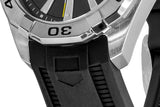 Tag Heuer Aquaracer Quartz Black Dial Black Rubber Strap Watch for Men -  WBD1110.FT8021