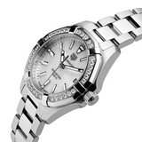 Tag Heuer Aquaracer Diamonds White Dial Two Tone Steel Strap Watch for Women - WAY131F.BA0914
