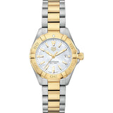 Tag Heuer Aquaracer Diamonds Mother of Pearl Dial Two Tone Steel Strap Watch for Men - WBD1422.BB0321