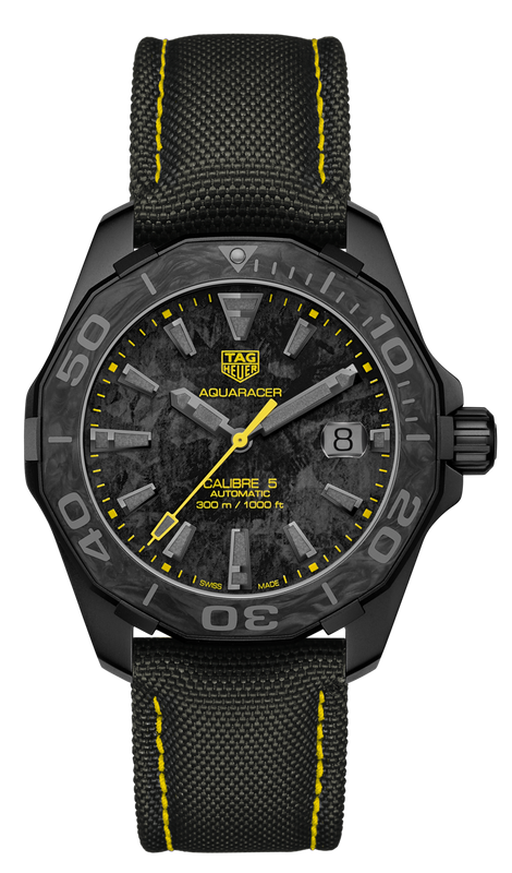 Tag Heuer Aquaracer Carbon Dial Watch for Men - WBD218B.FC6446
