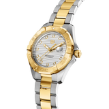 Tag Heuer Aquaracer Automatic Diamonds Silver Dial Two Tone Steel Strap Watch for Women - WBD2321.BB0320