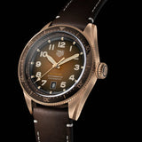 Tag Heuer Autavia Brown Dial Brown Leather Strap Watch for Men - WBE5191.FC8276