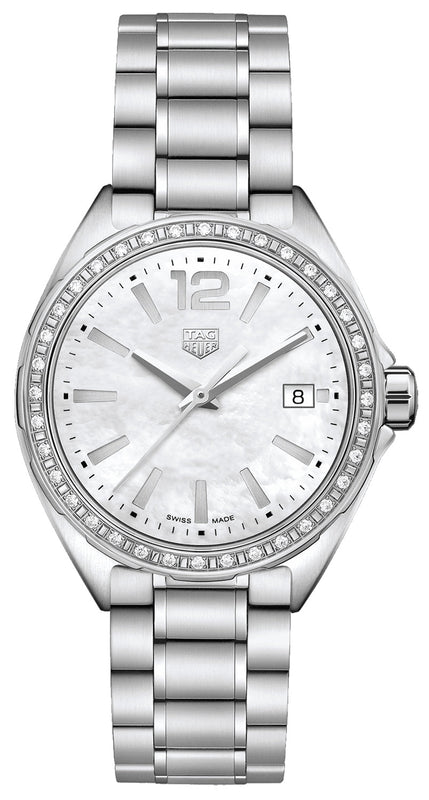 Tag Heuer Formula 1 Quartz Diamonds Mother of Pearl Dial Silver Steel Strap Watch for Women - WBJ131A.BA0666
