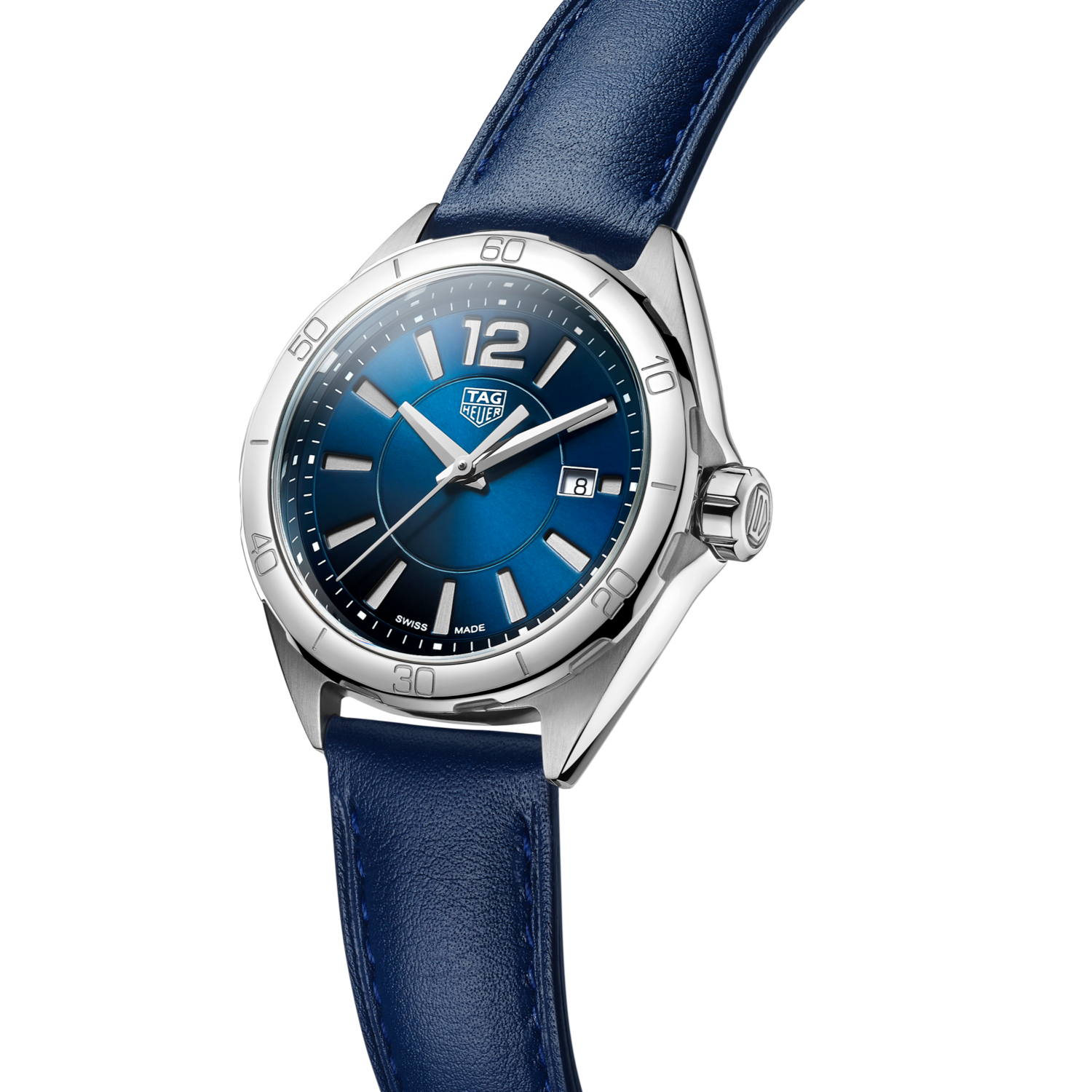 Tag Heuer Formula 1 Quartz Blue Dial Blue Leather Strap Watch for Women - WBJ1412.FC8233